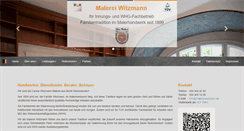 Desktop Screenshot of malereiwitzmann.de