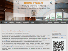 Tablet Screenshot of malereiwitzmann.de
